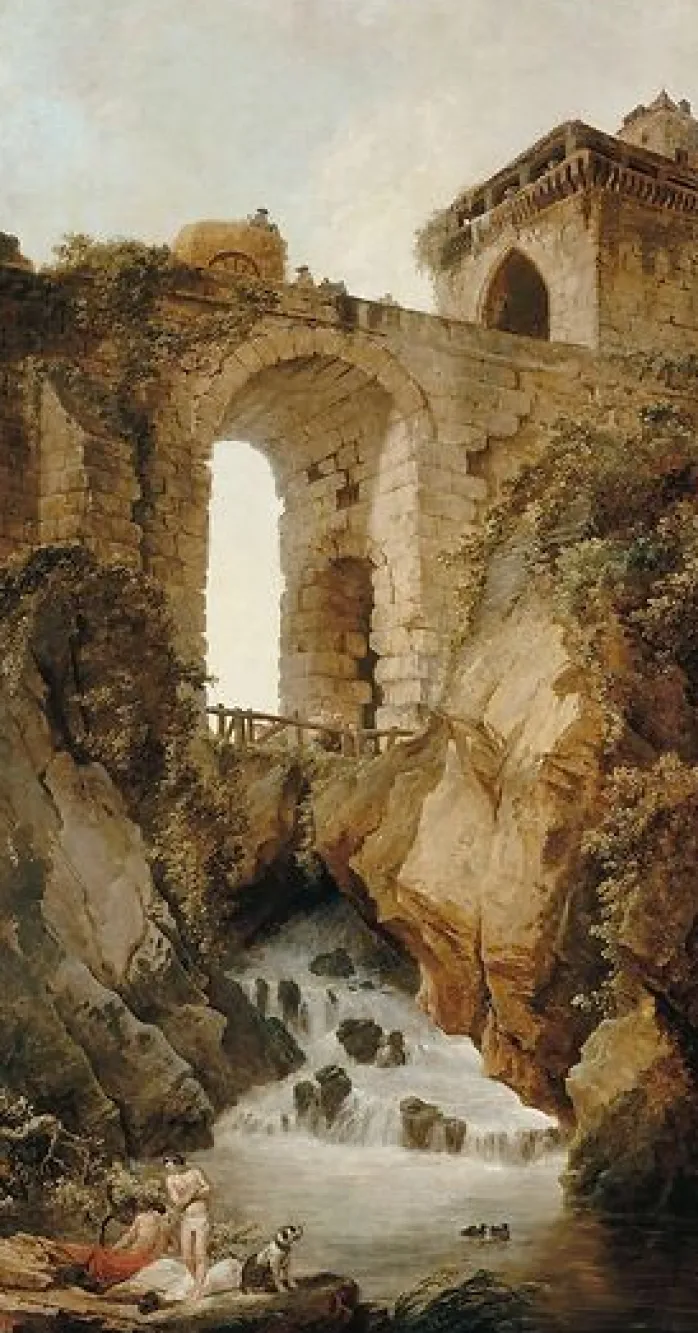 Le grand pont ou le torrent (toiles sur châssis)