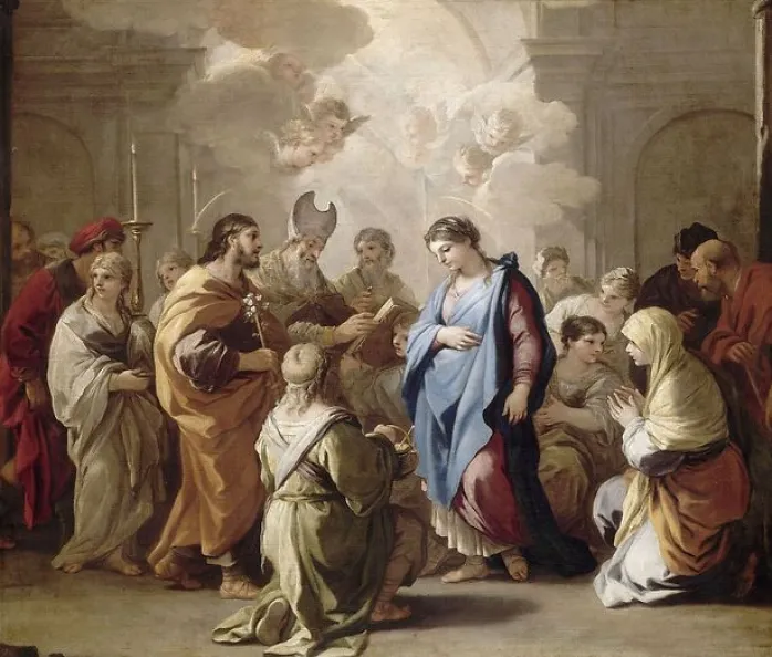 Le mariage de la Vierge (panneaux aluminium)