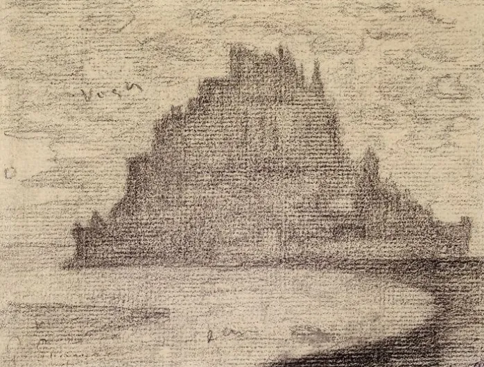 Le Mont de Saint-Michel dans la brume (panneaux aluminium)