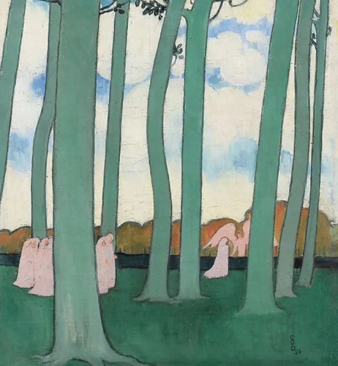 Les Arbres verts, dit aussi Les Hêtres de Kerduel (toiles sur châssis)