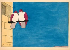 Hot Les Deux Pigeons, 1921 (panneaux acryliques) Panneaux Acryliques