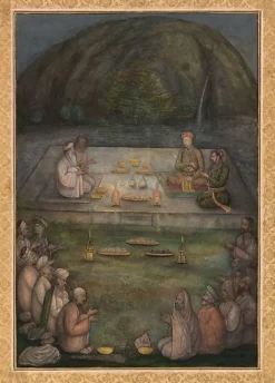 New Les empereurs Akbar et Jahangir en compagnie de soufis et de yogis (panneaux acryliques) Panneaux Acryliques|Toiles Encadrées