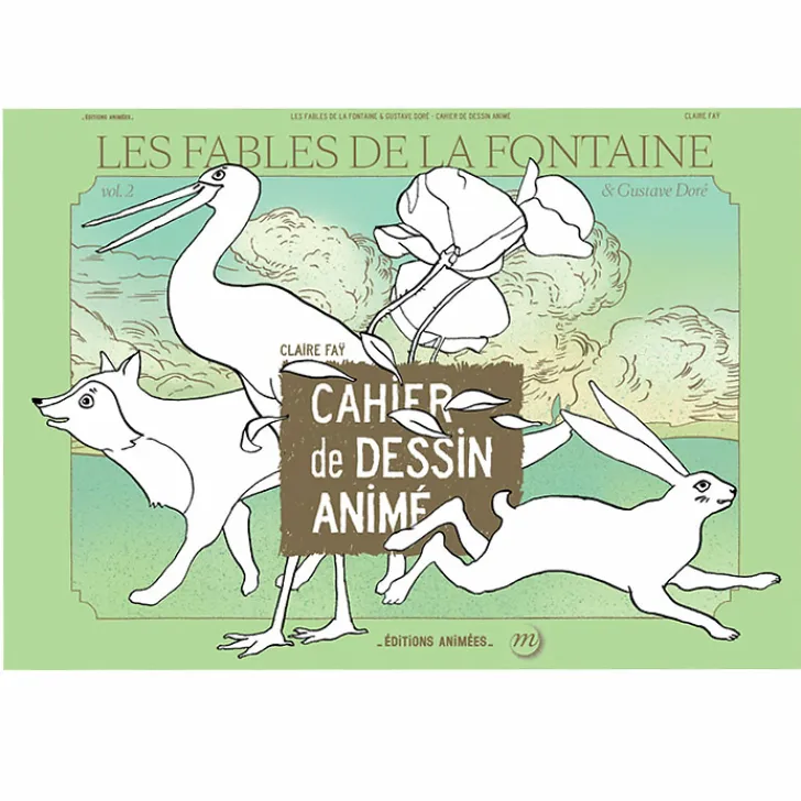 Sale Les fables de La Fontaine et Gustave Doré - Cahier de dessin animé Livres Jeunesse