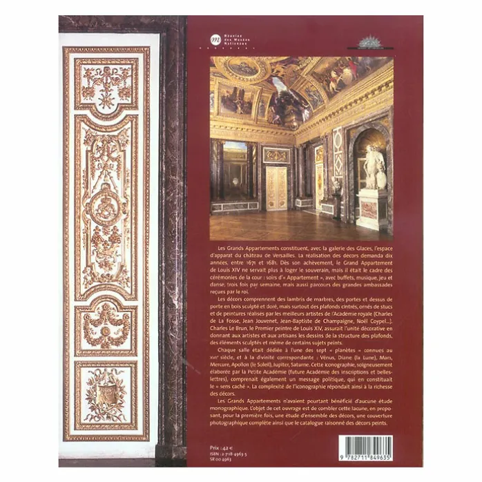 Les grands appartements de Versailles sous Louis XIV - Catalogue des décors peints