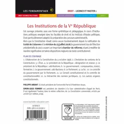 Les institutions de la Ve République Constitution, Institutions Et Droit