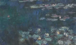 Les Nymphéas : Reflets verts (toiles encadrées)