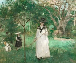 Les Papillons [La Chasse aux papillons] (détail) (toiles encadrées)