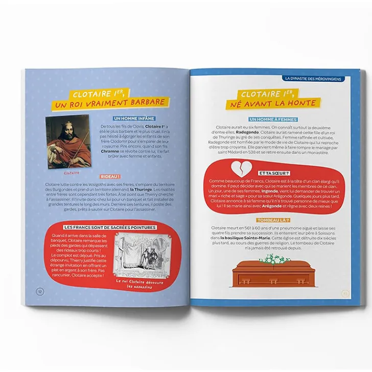 Hot Les Petits Fortiches - Rois et reines de France Livres Jeunesse