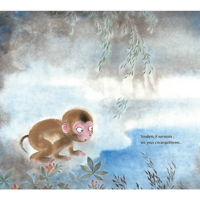 Les singes et la lune