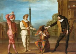 Clearance Le Tombeau de maître André : Arlequin soldat gourmand (affiches d'art) Affiches D'Art|Toiles Sans Cadre