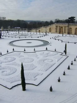 L'Orangerie du château de Versailles sous la neige en janvier 2009 (panneaux acryliques)