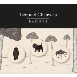 Sale Lot de 3 badges Léopold Chauveau - Savane Loisirs Créatifs|Habits Et Accessoires