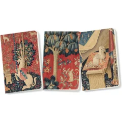Lot de 3 carnets La Dame à la Licorne
