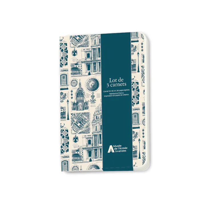 Online Lot de 3 carnets - Musée de l'Armée Architecture Cahiers Et Carnets
