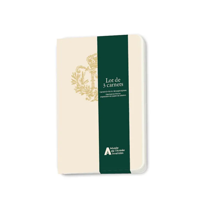 Lot de 3 carnets - Musée de l'Armée Emblèmes Napoléon
