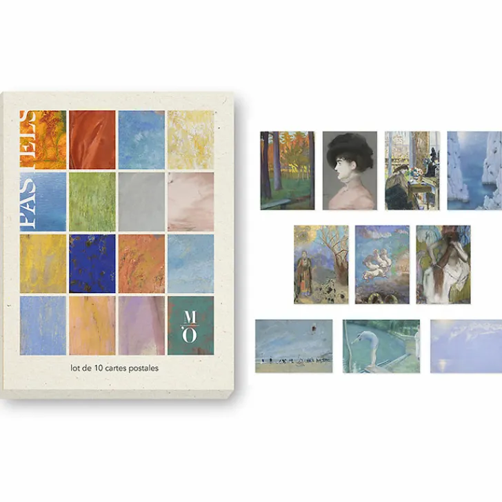 Online Lot de 10 cartes postales - Pastels du musée d'Orsay, de Millet à Redon Cartes Et Marques Pages
