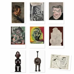 Lot de 9 cartes postales 14 x 20 cm - Nouveaux chefs d'œuvre. La dation Maya Ruiz-Picasso