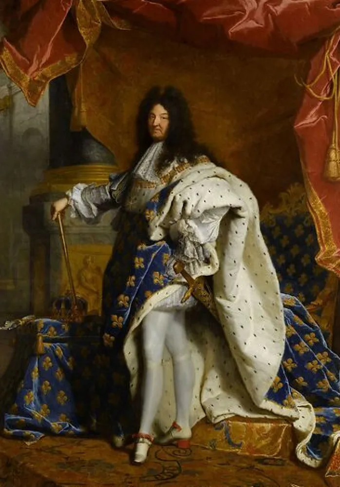 Louis XIV, roi de France, portrait en pied en costume royal (panneaux acryliques)