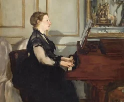 Madame Manet au piano (détail) (affiches d'art)