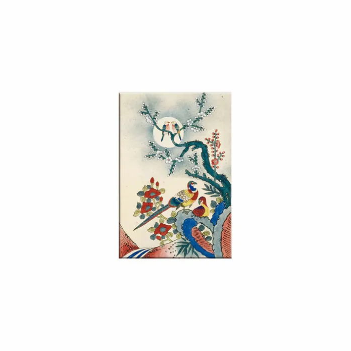 Magnet Couple d'oiseaux et arbre en fleurs