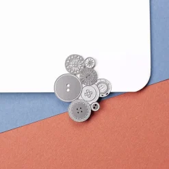 New Magnet en métal Boutons - tout simplement, Magnets
