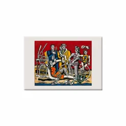 Hot Magnet Fernand Léger - Les loisirs sur fond rouge, 1949 Magnets