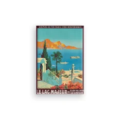 Magnet Julien Lacaze - Le lac majeur par Dijon-Vallorbe, Le Simplon, 1993