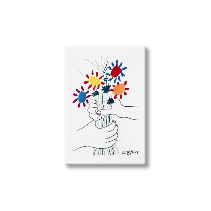 Magnet Pablo Picasso - La Paix (mains et bouquet de fleurs)