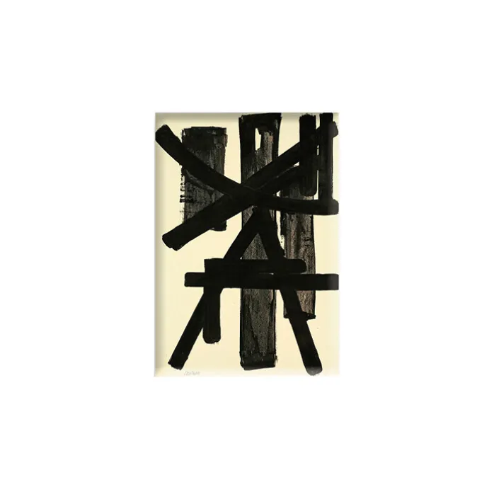 Magnet Pierre Soulages - Gouache sur papier marouflé sur toile, 1952