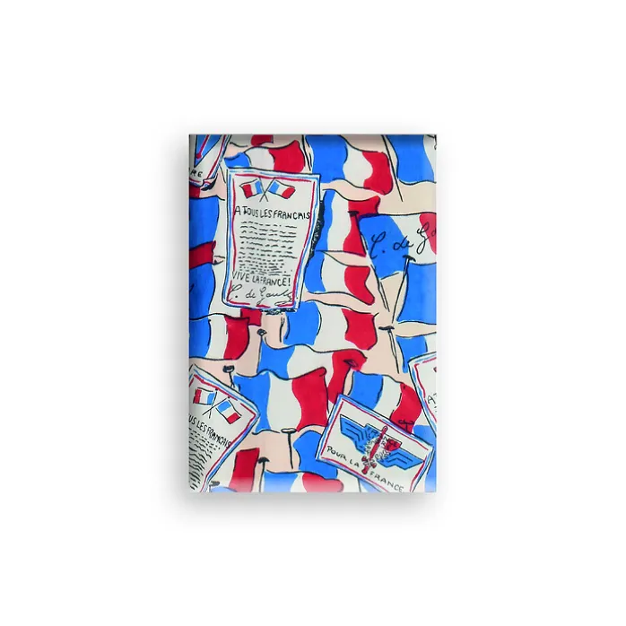 Magnet - Robe de madame Dio avec motifs France libre
