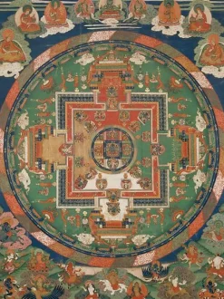 Mandala d'Aksobhya (Mi-bskyod-pa) (panneaux acryliques)