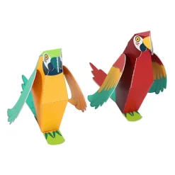 2 maquettes Perroquets en papier Jouets|Loisirs Créatifs
