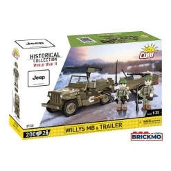Maquette Willys MB et trailer - Cobi Historical Collection World War II
