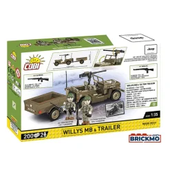 Maquette Willys MB et trailer - Cobi Historical Collection World War II