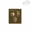 3 marque-pages/clips en métal - Art nouveau roseau - tout simplement,