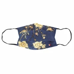 Masque réutilisable en tissu Hokusai - Bouvreuil et cerisier