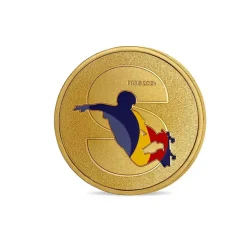 Médaillon Jeux Olympiques et Paralympiques de Paris 2024 - Alphabet Sport S - Skateboard