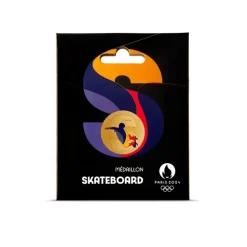 Médaillon Jeux Olympiques et Paralympiques de Paris 2024 - Alphabet Sport S - Skateboard