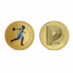 Médaillon Jeux Olympiques et Paralympiques de Paris 2024 - Alphabet Sport D - Lancer de disque