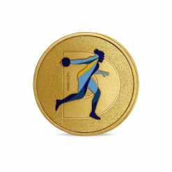 Médaillon Jeux Olympiques et Paralympiques de Paris 2024 - Alphabet Sport D - Lancer de disque