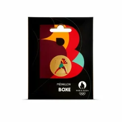 Médaillon Jeux Olympiques et Paralympiques de Paris 2024 - Alphabet Sport B - Boxe