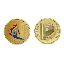 Outlet Médaillon Jeux Olympiques et Paralympiques de Paris 2024 - Alphabet Sport U - Surf Médailles Et Monnaies