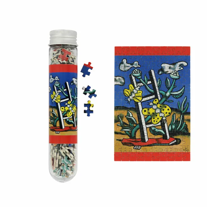 Micro Puzzle 150 pièces Fernand Léger - Deux papillons jaunes sur une échelle, 1951
