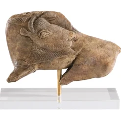Moulage Bison se léchant