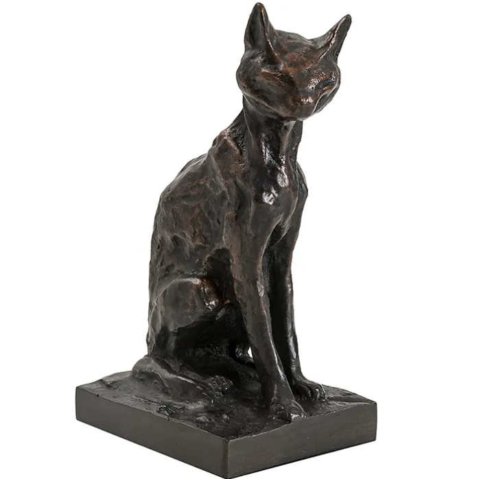 Moulage Chat abyssin assis Théophile Alexandre Steinlen
