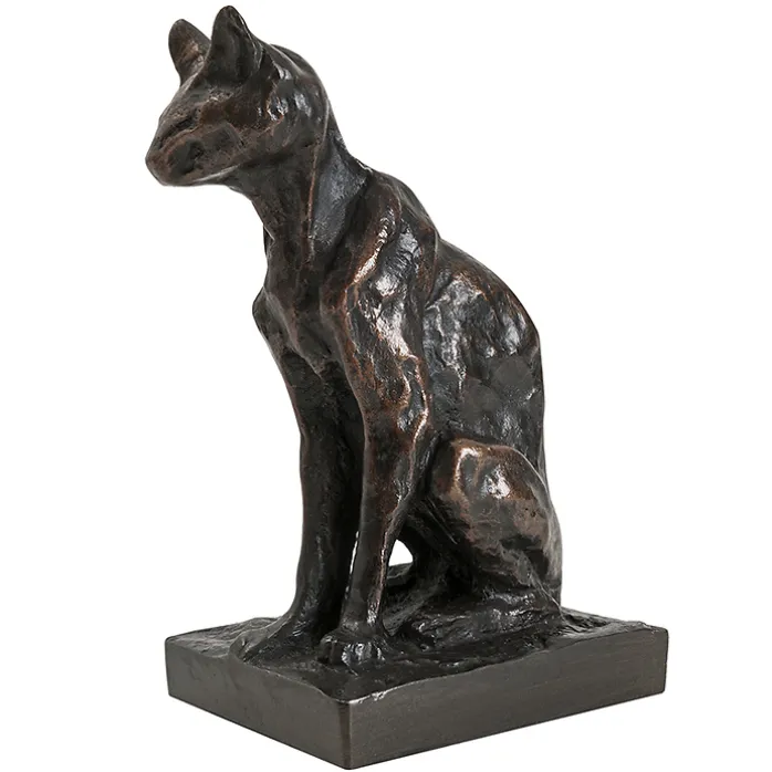 Moulage Chat abyssin assis Théophile Alexandre Steinlen
