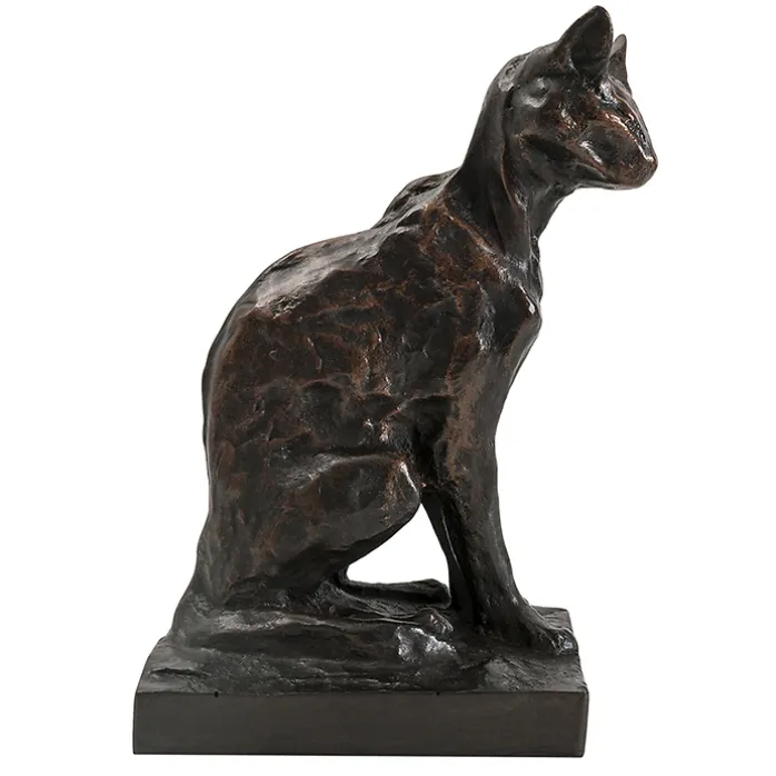 Moulage Chat abyssin assis Théophile Alexandre Steinlen