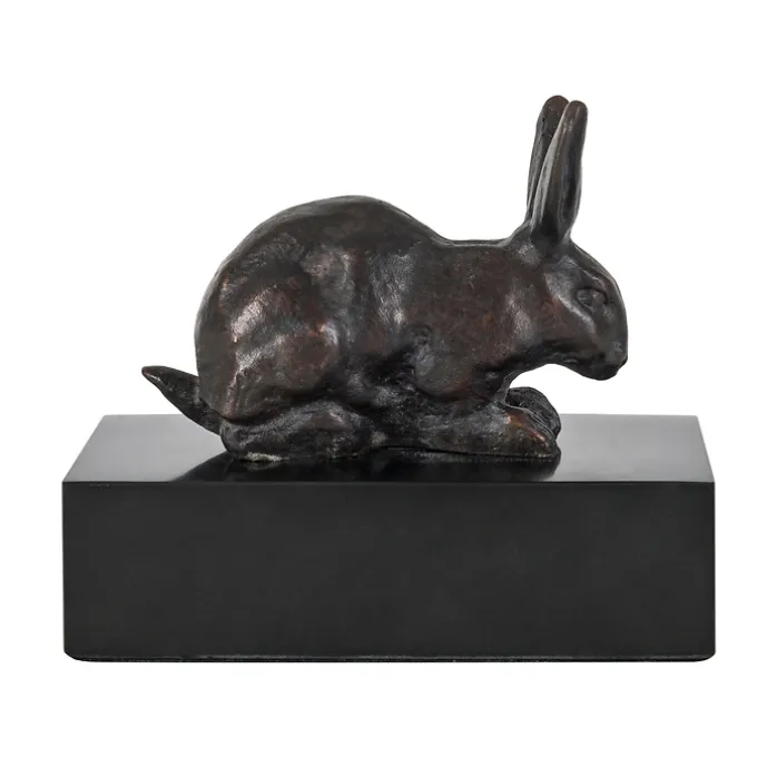 Moulage Lapin couché Barye