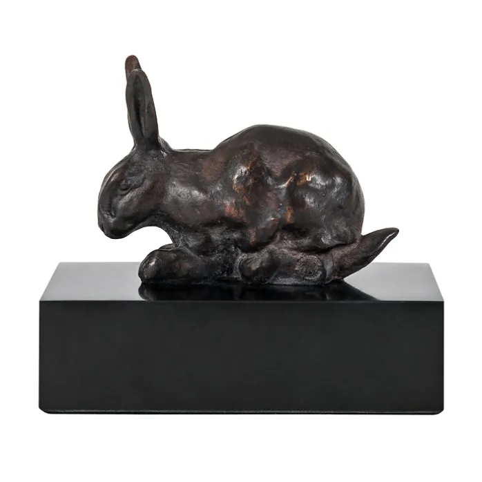 Moulage Lapin couché Barye