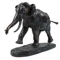 New Moulage Éléphant courant Antoine-Louis Barye - Bronze Art Européen